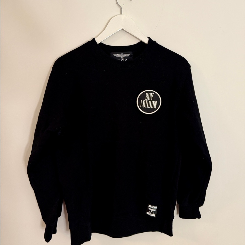 Boy London Black Crewneck Sweater for Men